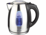Adler AD 1223 elektrická konvice 1,7 l Černá, Nerezová ocel 2200 W