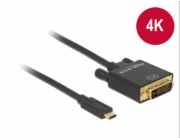 Delock - Externí video adaptér - Parade PS171 - USB-C - DVI - černá - maloobchod