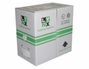 UTP kabel LYNX, Cat6, drát, LS0H, šedý, 305m