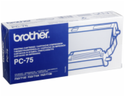 Brother PC75 - Černá - Tisková páska kazeta - pro FAX-T102, T104, T106