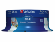 1x25 Verbatim BD-R Blu-Ray 25GB 6x Speed DL Wide Printable CB