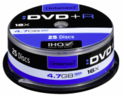 25ks Intenso DVD+R 4,7GB 16x Speed, Cakebox