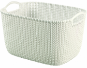 Úložná taška CURVER KNIT, 19 l, bílá, 40×30×23 cm