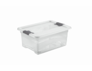 Keeeper Transparetní úložný box cornelia, bílý 12L