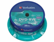 VERBATIM DVD-RW(25-pack)Spindle/4x/4.7GB