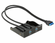 Delock USB 3.0 Front Panel 2-Port - Panel portů úložiště - USB 3.0 x 2