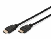 DIGITUS HDMI HighSpeed Ethernet HDMI, 10m, HDMI 1.3, gold, sw