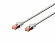 DIGITUS patch cable SFTP/PIMF CAT6 15m 4x2AWG 26/7 2xRJ45 grey