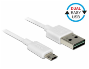 Delock kabel EASY-USB 2.0 Type-A samec > EASY-USB 2.0 Type Micro-B samec bílý 2 m