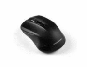 Modecom MC-WM9 bezdrátová optická myš, 3 tlačítka, 1200 DPI, USB nano 2,4 GHz, černá