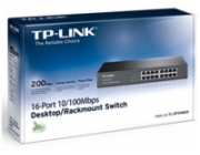 Switch TP-Link TL-SF1016DS 16x Lan, 13" rack/kov