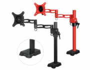 ARCTIC Z1 red - single monitor arm with USB Hub in