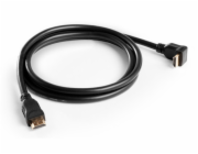 Propojovací HDMI kabel Meliconi, 497013, běžný oplet, rovné a zahnuté zakončení, 1,5 m