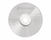 1x5 Verbatim DVD-RW 4,7GB 4x Speed, Jewel Case