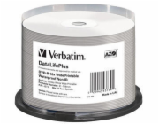 VERBATIM DVD-R 4,7GB/ 16x/ WIDE GLOSSY WATERPROOF/ printable NoID/ 50pack/ spindle