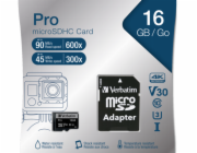 VERBATIM 44082 microSDHC 16GB cl10 adapt