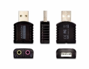 AXAGON ADA-17, USB 2.0 - externí zvuková karta HQ MINI, 96kHz/24-bit stereo, vstup USB-A