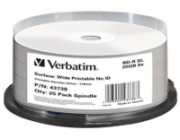 VERBATIM BD-R(25-pack)Blu-Ray/spindle/6x/25GB/Printable/No ID