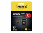 Intenso microSDXC Card      64GB Class 10 UHS-I Premium