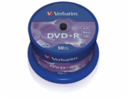 VERBATIM DVD+R(50-Pack)Spindle/General Retail/16x/4.7GB