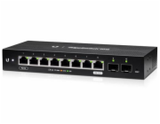 Ubiquiti EdgeSwitch 10X - Přepínač - řízený - 8 x 10/100/1000 + 2 x gigabitů SFP - Lze montovat do rozvaděče, pro připevnění na zeď - napájení DC