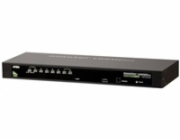 ATEN 8-port KVM PS/2+USB, OSD, rack 19", kombo konzole