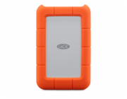 LACIE RUGGED 1TB USB-C USB3.0 Drop crush and rain-resistant for all terrain use orange