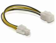 Delock 82428 prodlužovací napájecí kabel p4 (4-pinový) samec/samice, 15cm
