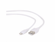 GEMBIRD CABLEXPERT Kabel USB 2.0 Lightning (IP5 a vyšší) nabíjecí a synchronizační kabel, 2m, bílý