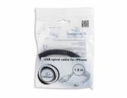 GEMBIRD Kabel USB A Male/Lightning Male, 1,5m, černý, kroucený