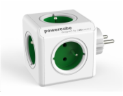 Allocacoc PowerCube Original (E) napájecí prodlužovačka 5 AC zásuvky / AC zásuvek Zelená, Bílá