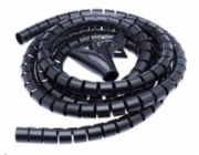 CONNECT IT trubice pro vedení kabelů WINDER, 1,5m x 30mm černá (organizér kabelů)
