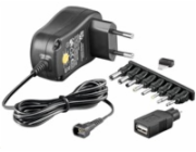 Goobay Univerzální napájecí adaptér 230V/3-12V stejnosměrný 1500mA