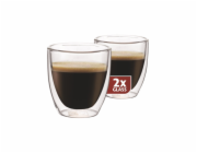 Maxxo DG808 espresso dvoustěnné termo sklenice 2ks