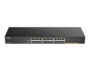 D-Link DGS 1250-28X - Přepínač - L3 Lite - inteligentní - 24 x 10/100/1000 + 4 x 10 Gigabit SFP+ - Lze montovat do rozvaděče