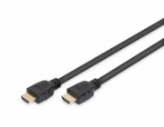 Digitus připojovací kabel HDMI 2.1 Ultra High Speed, typ A M / M, 3,0 m, s Ethernetem, UHD 8K 60p, zlacené konektory