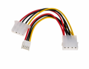 Akyga adapter Molex/mini-Molex/Molex/15cm