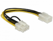 Delock - Elektrický kabel - 8 pinů interní napájení (M) do 6 pinů interní napájení (F) - 20 cm
