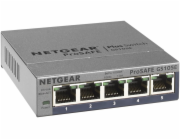 NETGEAR Plus GS105Ev2 - Přepínač - řízený - 5 x 10/100/1000 - desktop