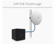 UBNT airCube ISP [router/AP 2.4GHz 802.11n, 2x2MIMO, 300Mbps, 4x10/100Mbps Ethernet, PoE passthrough]