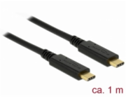 Delock - USB kabel - 24 pin USB-C (M) do 24 pin USB-C (M) - USB 3.1 Gen 2 - 3 A - 1 m - černá