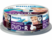 1x25 Philips DVD-R 4,7GB 16x IW SP