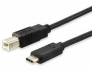 Equip kabel USB-C – USB-B USB 1 m černý (12888207)