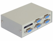 Delock Switch VGA 4 port manual bidirectional - Spínač monitoru - 4 x VGA - desktop