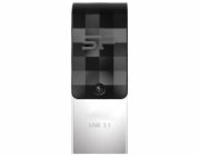 Silicon Power Mobile C31 USB paměť 64 GB USB Type-A / USB Type-C 3.2 Gen 1 (3.1 Gen 1) Černá, Stříbrná