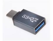 PREMIUMCORD Adapter USB 3.1 C/male - USB 3.0 A/female, metal grey, OTG