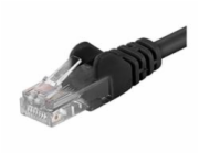 Patch kabel UTP Cat 6, 0,5m - černý