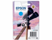 Epson 502 - 3.3 ml - azurová - originální - blistr - inkoustová cartridge - pro Expression Home XP-5100, 5105, 5150, 5155; WorkForce WF-2860, 2865, 2880, 2885