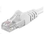PREMIUMCORD Patch kabel UTP RJ45-RJ45 CAT5e 1m bílá