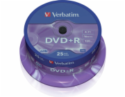 Verbatim DVD+R 4,7 GB 16x 25 kusů (43500)
